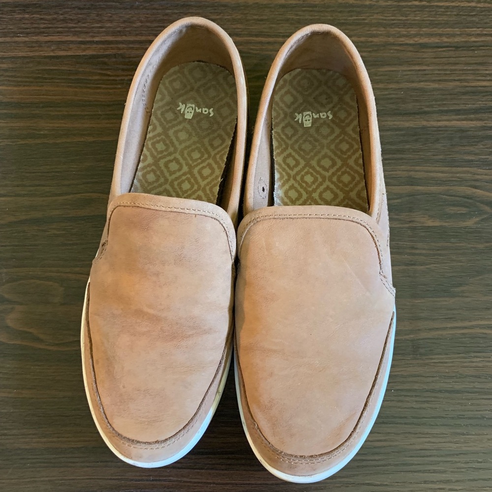 Suede Sanuk shoes